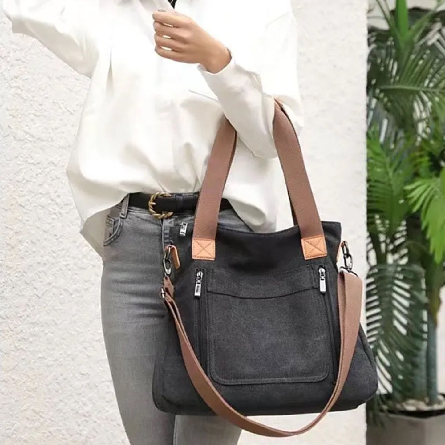 Caitlin - Canvas Satchel - PREORDER